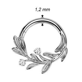 TIT1635-1208 Piercing segment kruh větvička TITAN, 1,2 x 8 mm