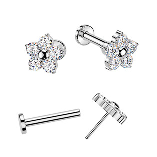 TIT1638-1006 Piercing do brady kytička - PUSH IN labreta TITAN
