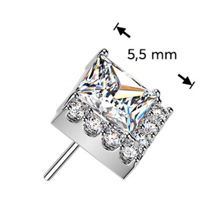 TIT1649 Ozdobná část k PUSH IN piercingu TITAN