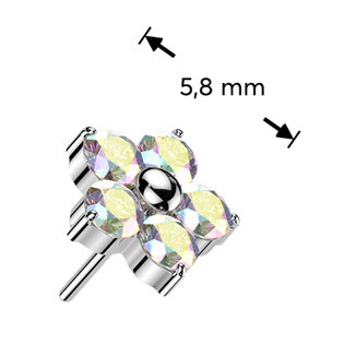 TIT1652-C Ozdobná část k PUSH IN piercingu TITAN