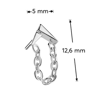 TIT1655 Ozdobná část k PUSH IN piercingu TITAN