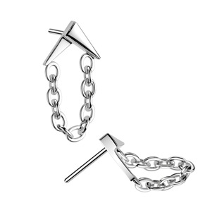 TIT1655 Ozdobná část k PUSH IN piercingu TITAN