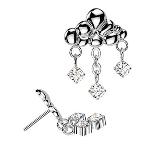 TIT1675 Ozdobná část k PUSH IN piercingu TITAN