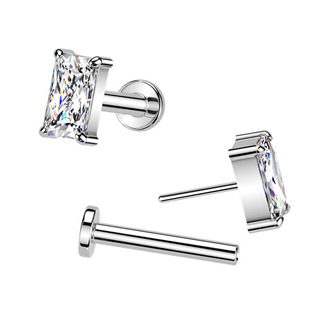 TIT1681 Piercing do brady obdélník - PUSH IN labreta TITAN