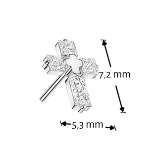 TIT1685 Ozdobná část k PUSH IN piercingu TITAN