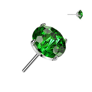 TIT1687-Q Náhradní kamínek k PUSH IN piercingu TITAN
