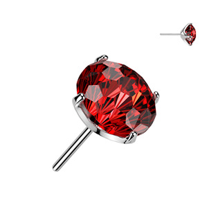 TIT1687-R Náhradní kamínek k PUSH IN piercingu TITAN