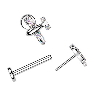 TIT1694 Piercing do brady letadélko - PUSH IN labreta TITAN