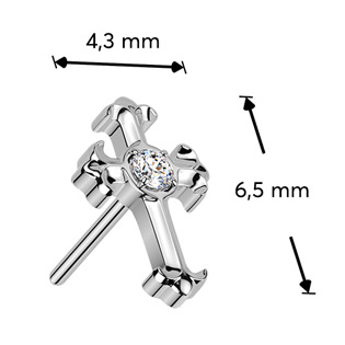 TIT1696 Ozdobná část k PUSH IN piercingu TITAN