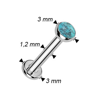 TIT1705-1208 Piercing do brady - labreta Tyrkys TITAN