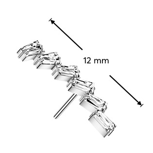 TIT1709 Ozdobná část k PUSH IN piercingu TITAN