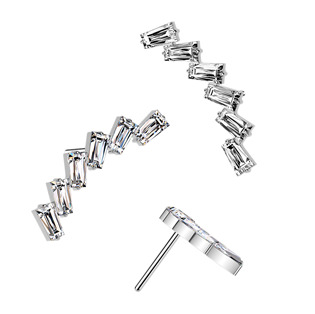TIT1709 Ozdobná část k PUSH IN piercingu TITAN