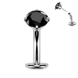 TIT1711-K Obrácený PUSH IN piercingu do pupíku TITAN