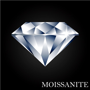 TM040 Luxusní piercing do pupíku s Moissanity 1.50ct, TITAN