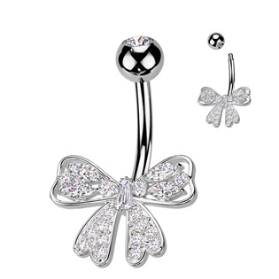 WP0078 Piercing do pupíku mašlička