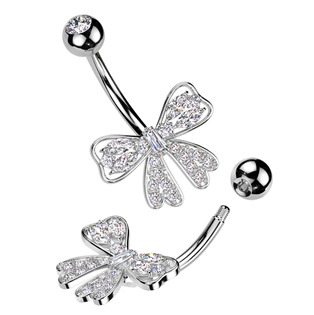 WP0078 Piercing do pupíku mašlička