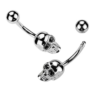 WP0096 Piercing do pupíku lebka