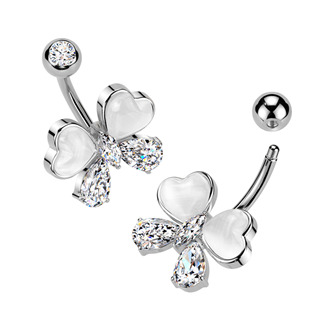WP0097-C Piercing do pupíku mašlička