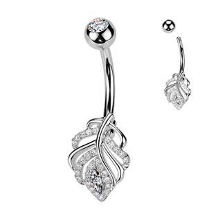 WP0103 Piercing do pupíku list