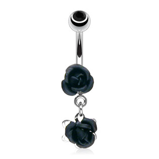 WP01036-R Piercing do pupíku - růžičky