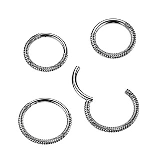 SG142-1210 Ocelový piercing - segment kruh