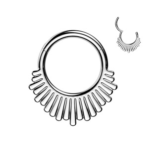 SG144-1210 Ocelový piercing - segment kruh