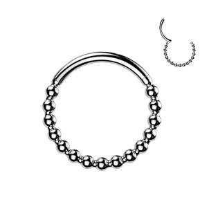 SG145-1210 Ocelový piercing - segment kruh