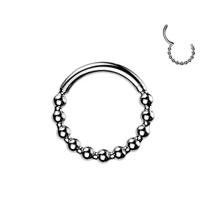 SG145-1210 Ocelový piercing - segment kruh