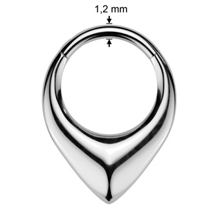 SG148-1208 Ocelový segment kruh - helix / cartilage / tragus piercing