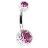 BA01072-CG Piercing do pupíku - banánek