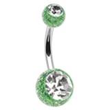 BA01072-RC Piercing do pupíku - banánek