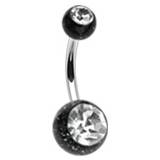 BA01072-RC Piercing do pupíku - banánek
