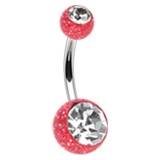 BA01072-RC Piercing do pupíku - banánek