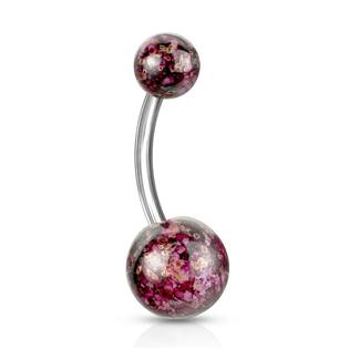 BA01073-G Piercing do pupíku - banánek