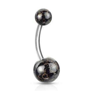 BA01073-G Piercing do pupíku - banánek