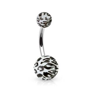 BA01089-A Piercing do pupíku - tygrovaný