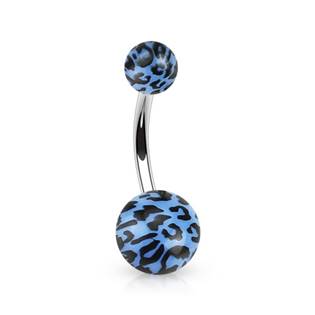BA01089-B Piercing do pupíku - tygrovaný
