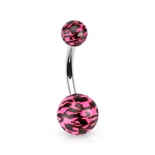 BA01089-B Piercing do pupíku - tygrovaný