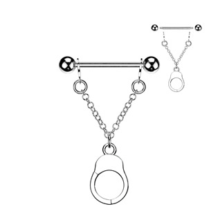 BR01014 Piercing do bradavky "pouta"