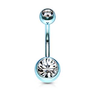 BS01034-CAB Piercing do pupíku - banánek