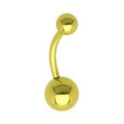 BS01048-G Piercing do pupíku - banánek