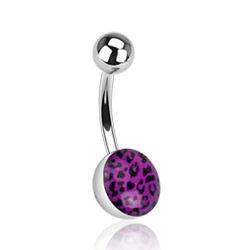 BS01049-A Piercing do pupíku - tygrovaný
