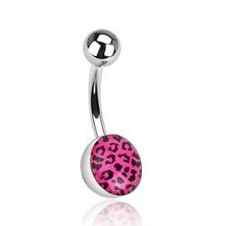 BS01049-A Piercing do pupíku - tygrovaný
