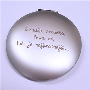 KZ007 Kapesní kosmetické zrcátko - matný povrch