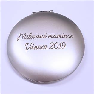KZ007 Kapesní kosmetické zrcátko - matný povrch