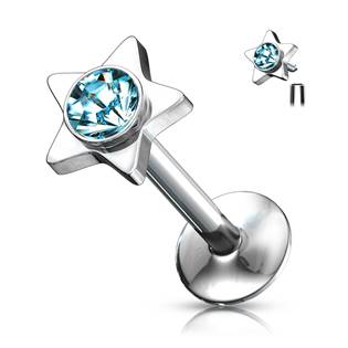 LB01026-E Piercing do brady - labreta hvězda