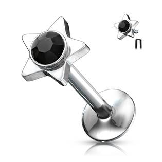 LB01026-K Piercing do brady - labreta hvězda