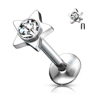 LB01026-K Piercing do brady - labreta hvězda
