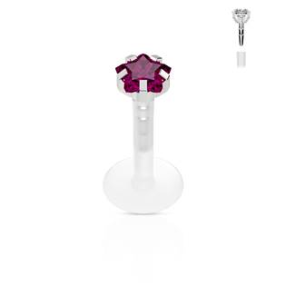 LB01045-1206-03A Piercing do brady - labreta hvězda 3 mm