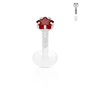 LB01045-1208-03R Piercing do brady - labreta hvězda 3 mm